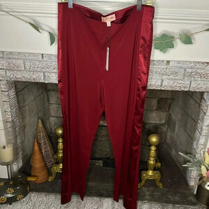 Chico’s black label size 14 crepe flow pant pinstripe side with zip side closure